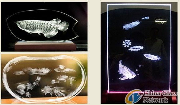 YAG 3d photo crystal craft laser engraver