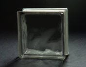 Gray Cloudy Glass Block