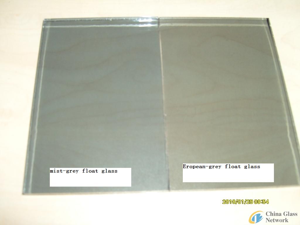 mist gray float glass