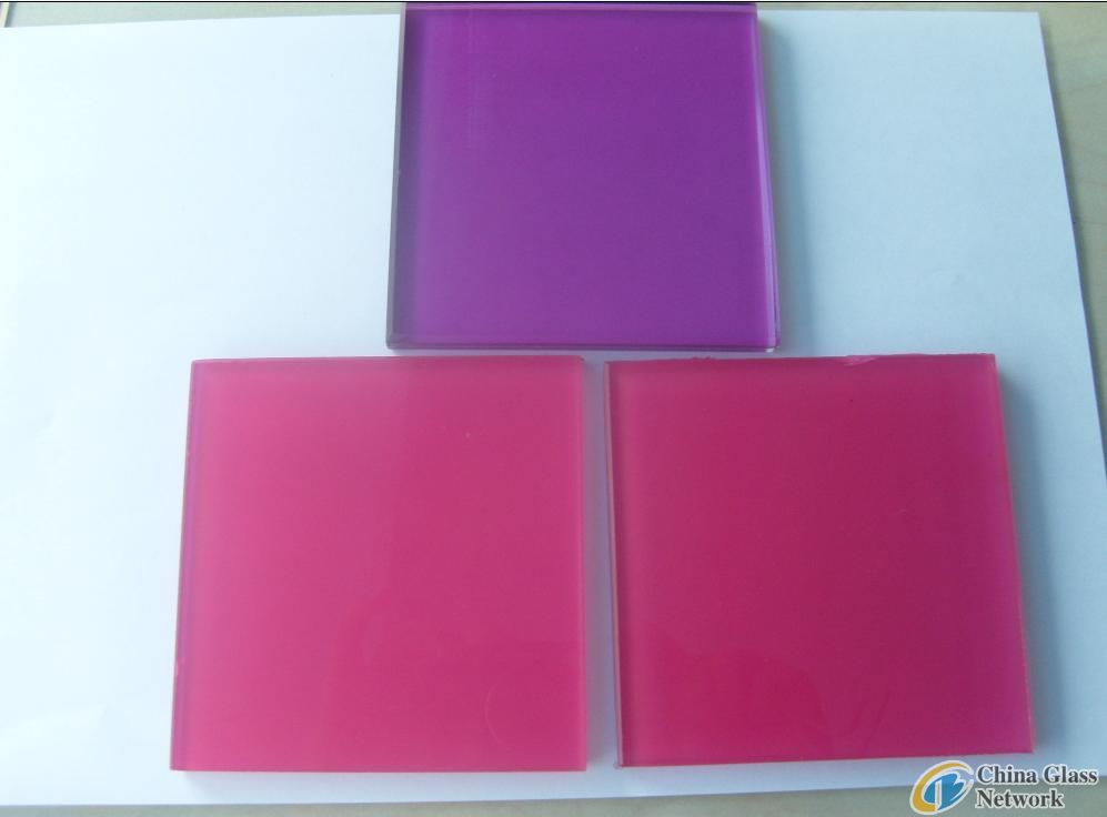 color PVB laminated glass