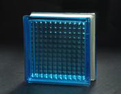 190*190*80mm Blue Parallel Glass Brick