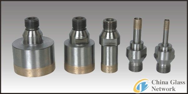 threaded shank drill bit L75/ diamond glass drill bits/drill bits for glass processing/core drill