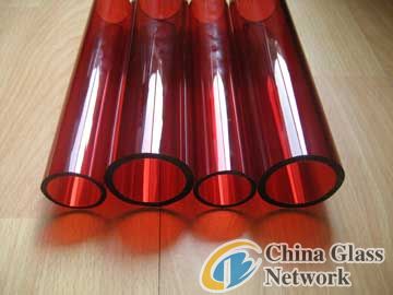 borosilicate red glass tube