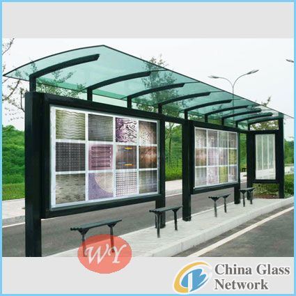 bus stop glass