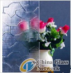 clear karatachi pattern glass