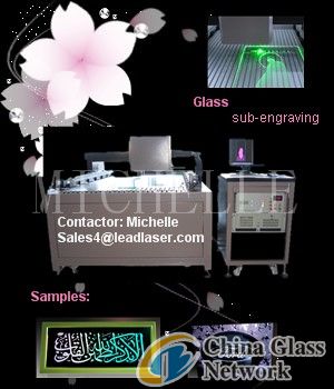 large scale glass engraving machine