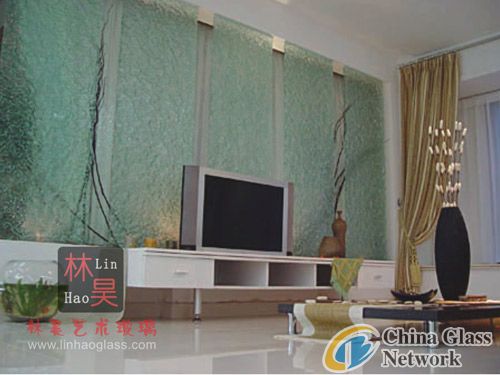 sell fused glass-glass screen/partition wall/background/