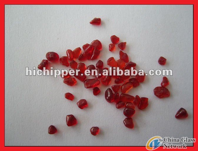 red glass beads