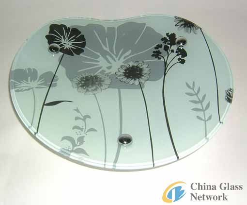 silk screened glass