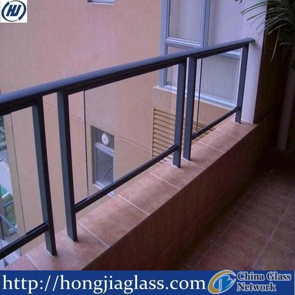 balcony tempered railing glass