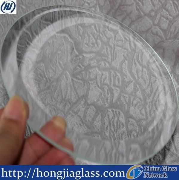 Flat round glass sheets