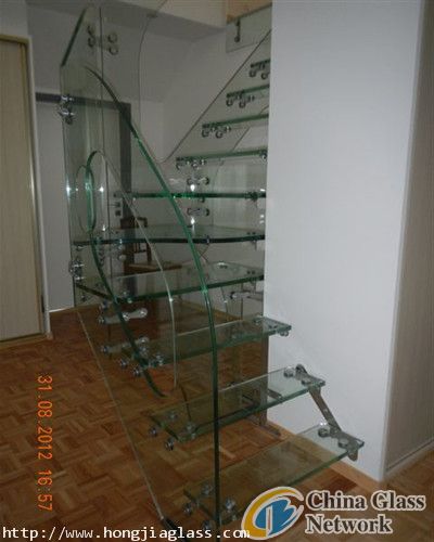 Stairs steps glass