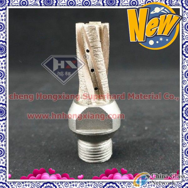 diamond milling cutter for glass/diamond finger bit for cnc machine