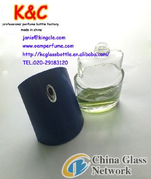 2013 new designed glass perfume bottles factory