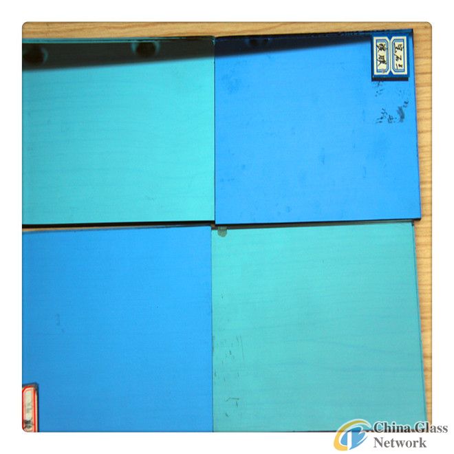 4-6MM  blue reflective coated glass