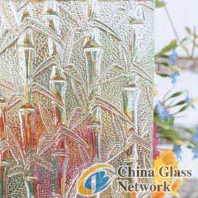 clear bamboo patten glass