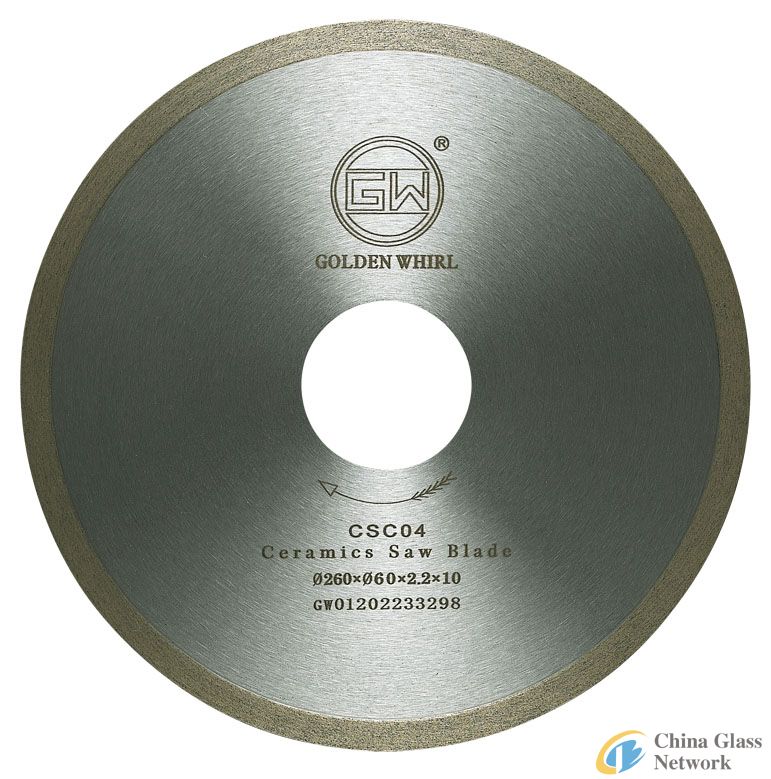 Continuous tooth Ceramic saw blade 260