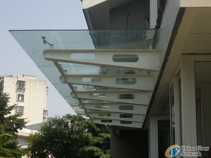 6+1.14+6mm Laminated glass canopy