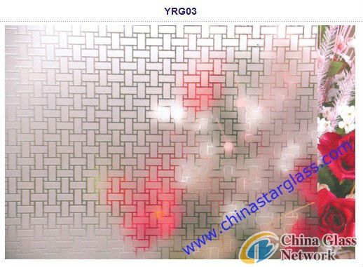 3mm to 19mm Acid Eched Patterned Glass