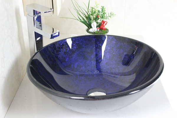 hand painted Glass basin set n-254