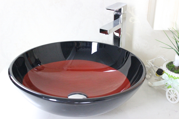 tempered bathroom glass basin n-264