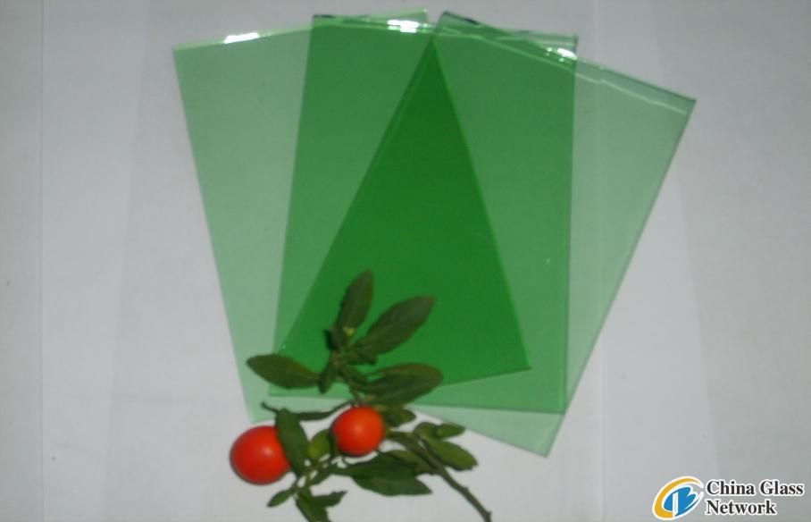 F-green float glass