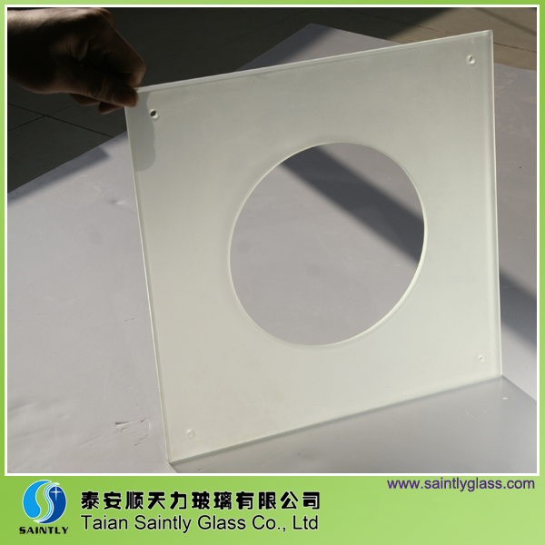 white silk screen printing glass