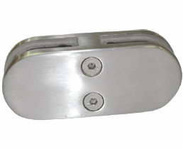 Stainless steel  round shaped 180degree glass clamps