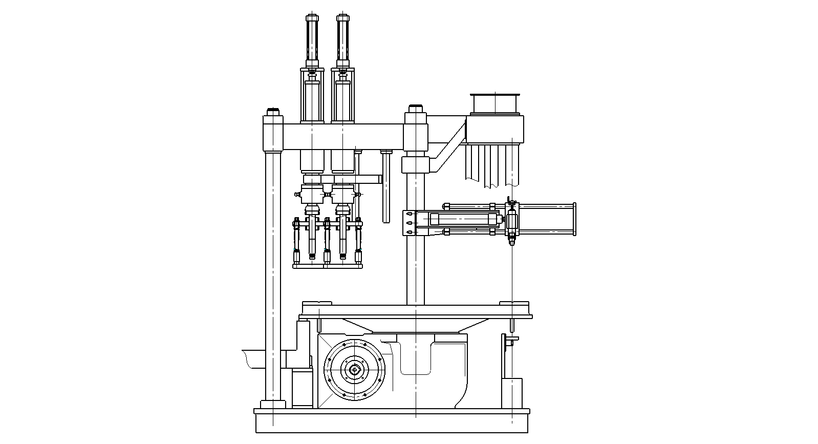 double plang glass press machine