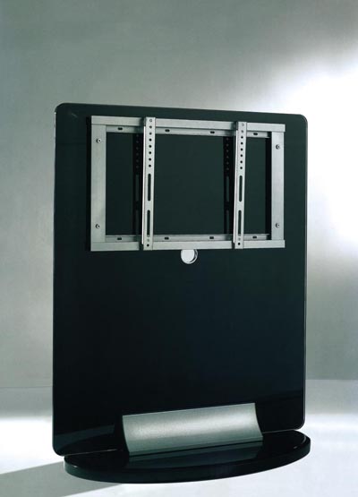 Glass Application - Black TV STAND