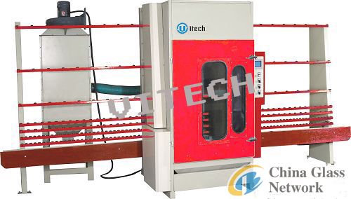 Glass automatic sandblasting machine