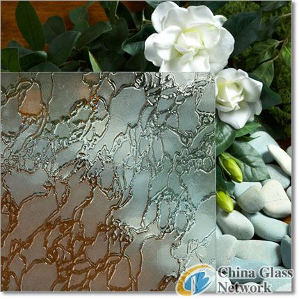 DEEP ACID ETCHED GLASS CLEAR DRAGON