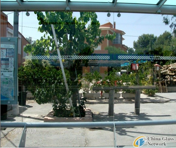 Bus Shelter Tempered glass