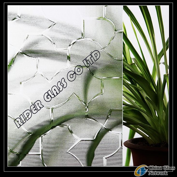 3.5-8mm Clear and Bronze Patterned Glass with CE and ISO9001