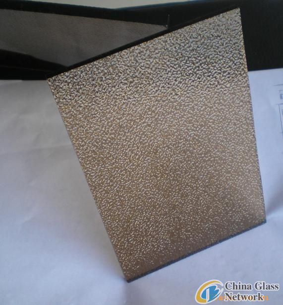 3mm 4mm 5mm Bronze Nashiji Pattern Glass