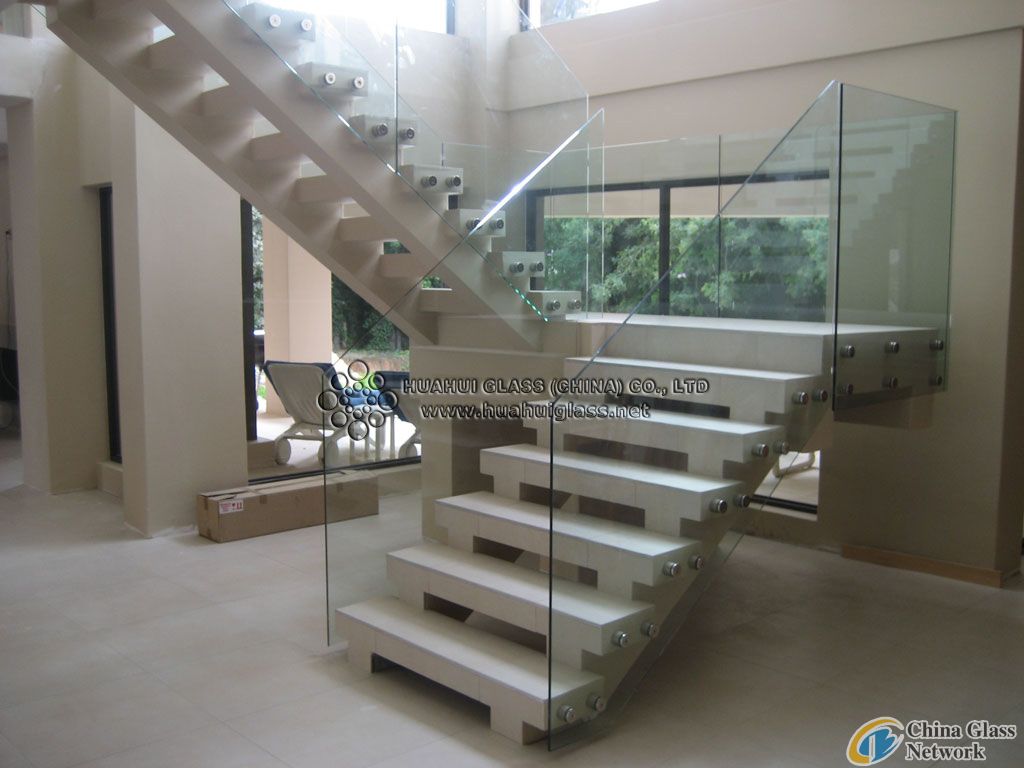 8mm tempered railing glass