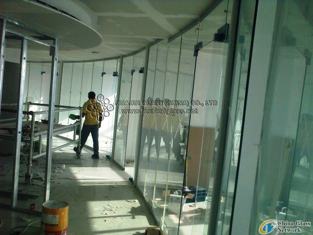 9mm bended toughened glass