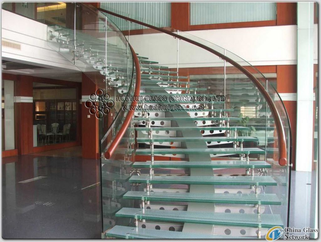 12mm bended toughened glass