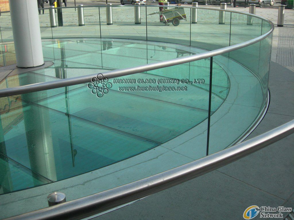 12mm curved toughened glass