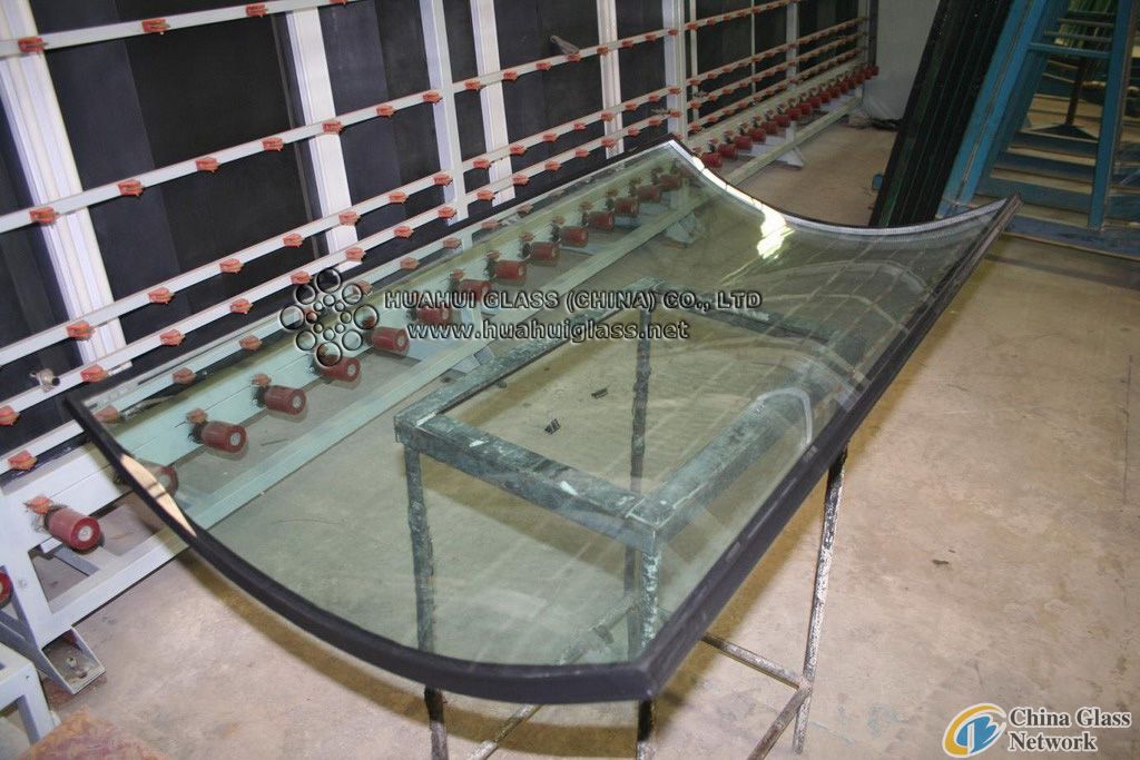 6mm bent toughened glass