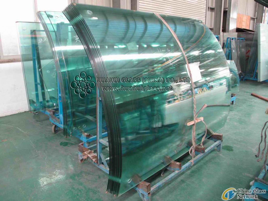 19mm bent toughened glass