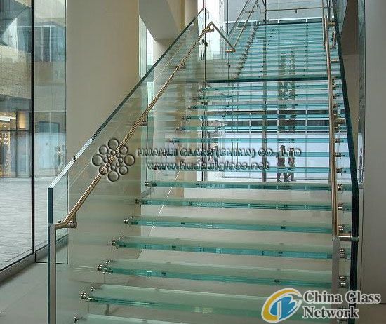 12mm glass stairway