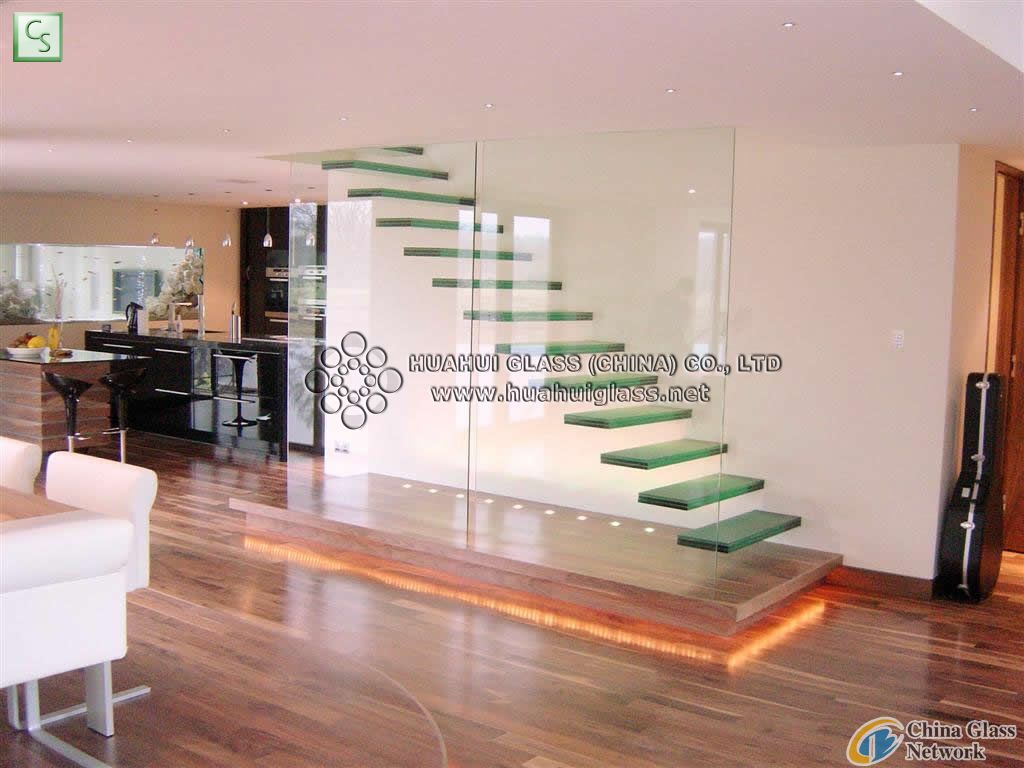 8mm toughened glass stairway