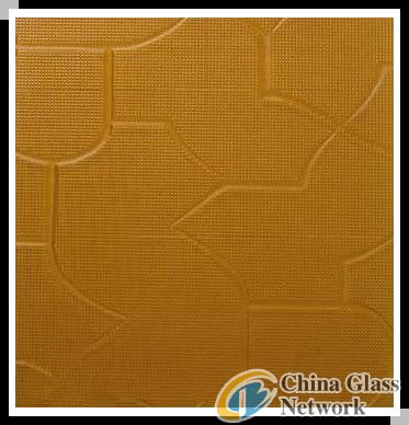 4mm Bronze Karatachi Pattern Glass