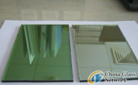 Green Flat Reflective Glass