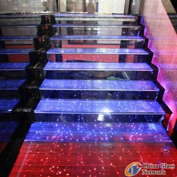 supplier led glass stair