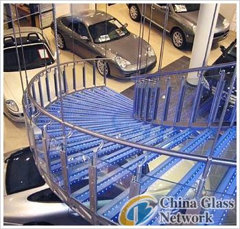 kaho led glass stairs