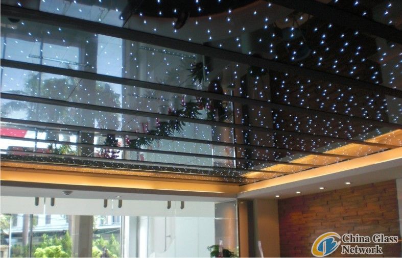 led glass for skylight