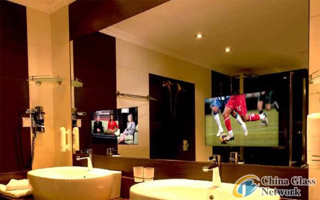 5mm flat screen mirror tv for bathroom