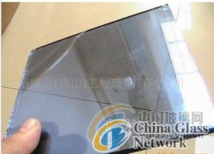 8mm gray color tempered glass